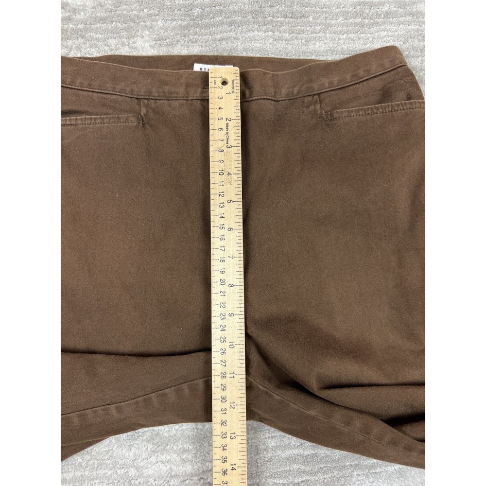 Jones Sport Capris Womens 12 Brown Stretch Cropped Pants High Rise Straight Leg - Picture 6 of 10